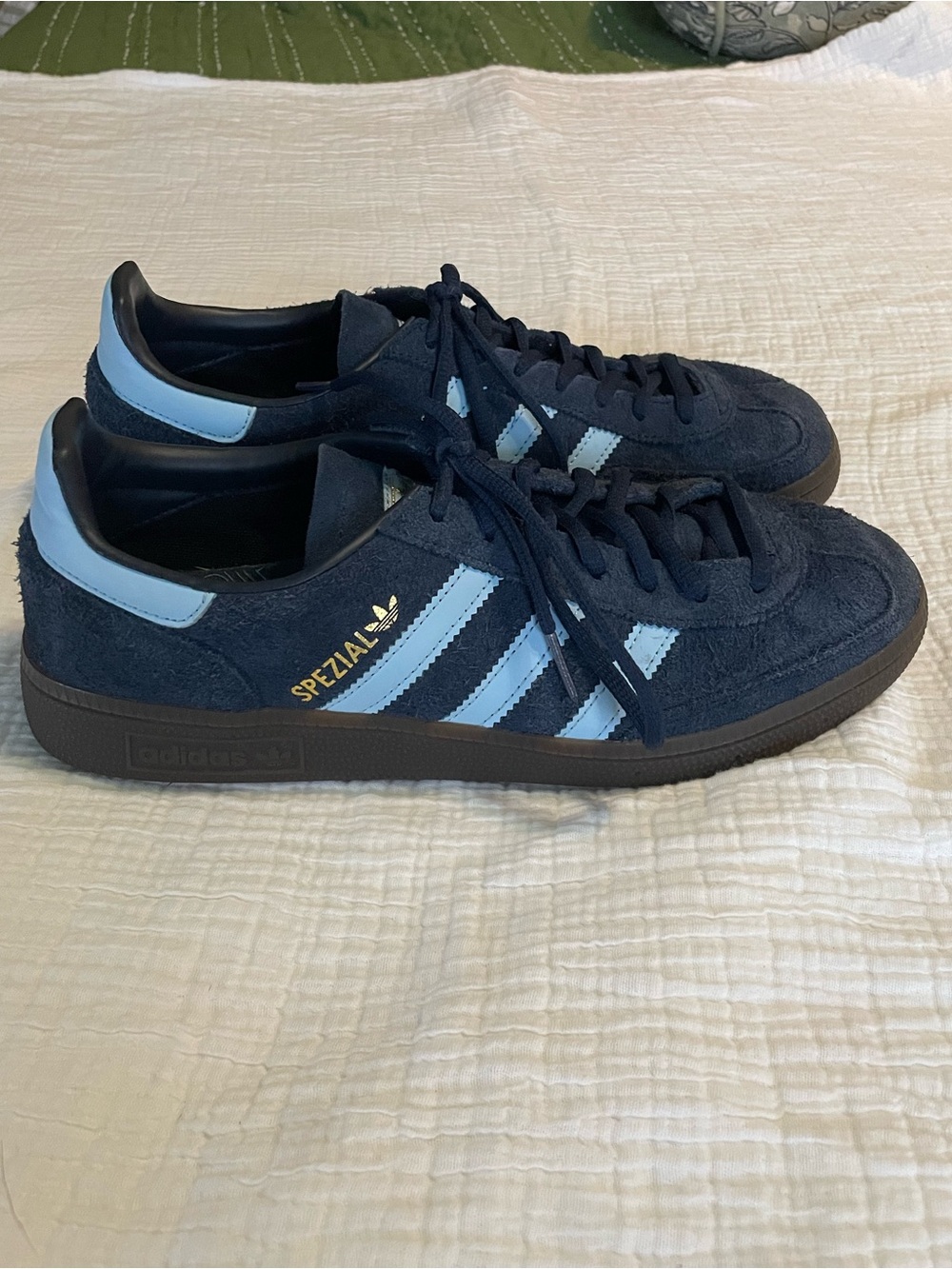 HANDBALL SPEZIAL SHOES navy and light blue suede - Picture 2 of 4